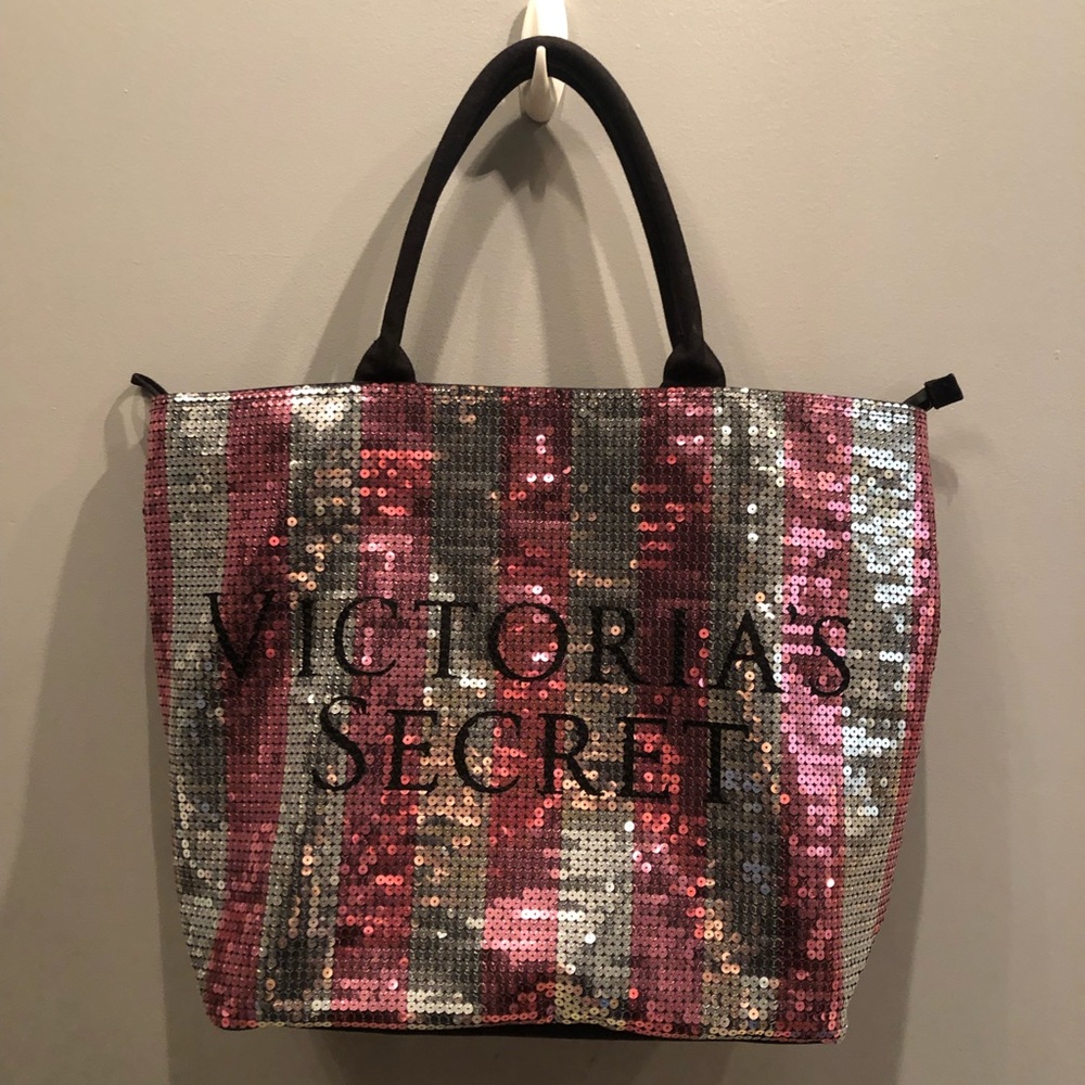 Victoria’s Secret Black Friday sequin tote.